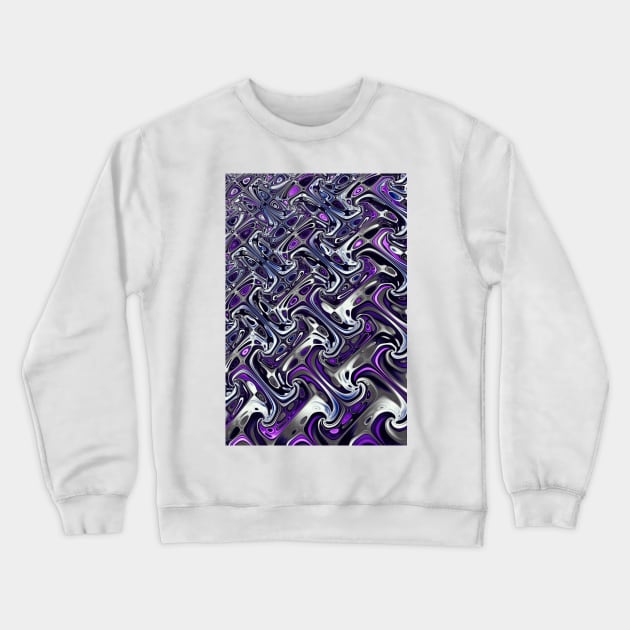 purple abstract pattern Crewneck Sweatshirt by pinkal